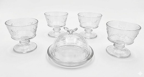 Jogo 5 Pç Sobremesa e Doces Butterfly  - Crista Wolff