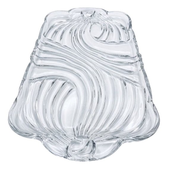 Travessa de Vidro Espesso Abstract 38,5 x 22,5cm