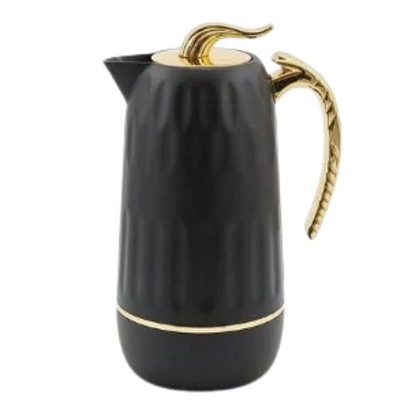 Garrafa Térmica 1l Preto E Dourado Fullfit