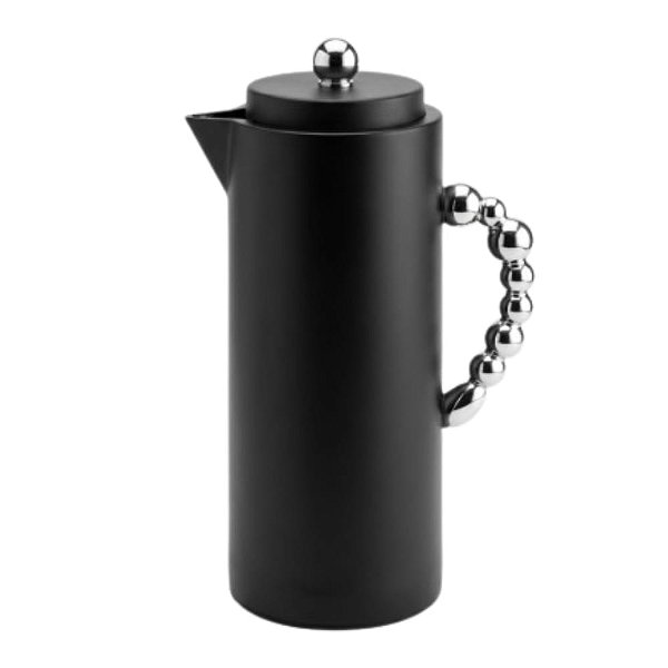 Garrafa Térmica Preta com Alça Prata 1l - Full Fit