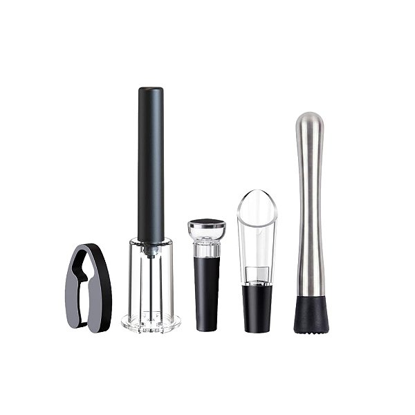 Kit Barplay 5 Peças Para Vinhos e Caipirinhas Fracalanza