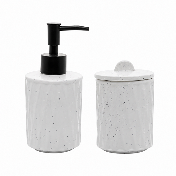 Conjunto para Banheiro 2 Peças Cerâmica Deli Diamond Lyor