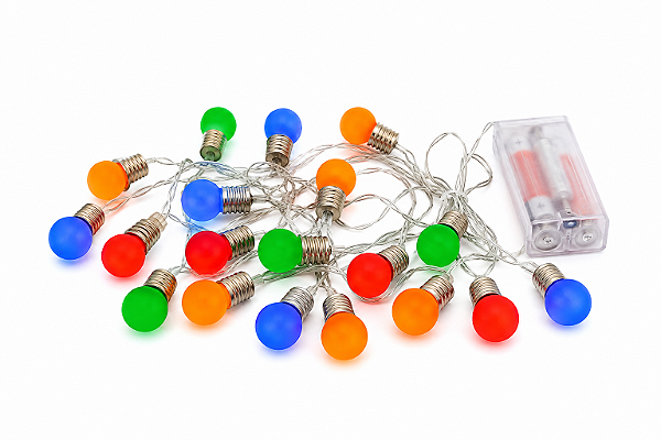 Leds Decorativas Mini Lâmpadas com Bolinhas Coloridas 20 Leds 165cm