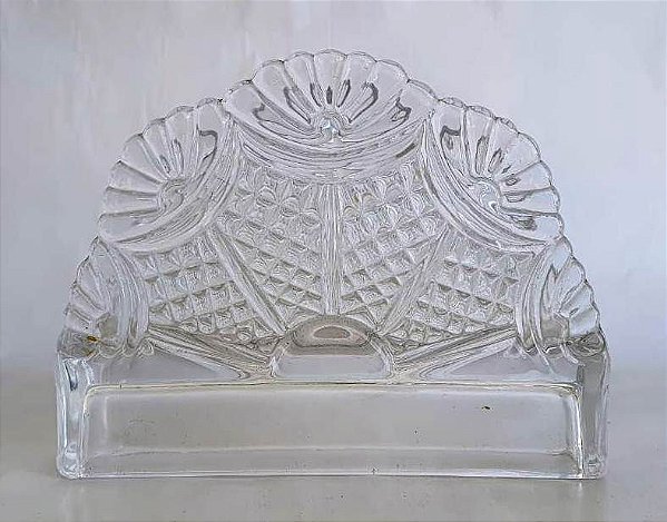 Porta Guardanapos Vidro 12x10 cm