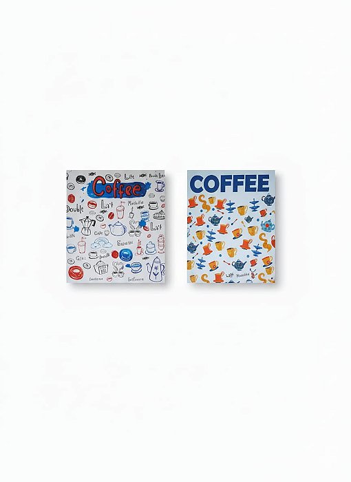 Jogo 2 Telas Canva Quadros 20x20cm Decorativos Coffee.