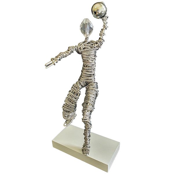 Escultura Estátua Jogador de Handball Alt 24cm
