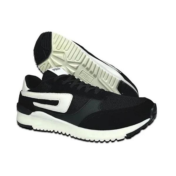 Tenis Masculino Polo Go Jogger - Preto/Off White - Grafite/Off White PG 272