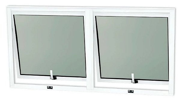 Maxim ar 2 Seções Vidro Mini Boreal Sem Grade Linha Suprema Branco