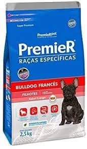 Ração Seca Premier Pet Raças Específicas Bulldog Francês para Cães Filhotes 2,5kg