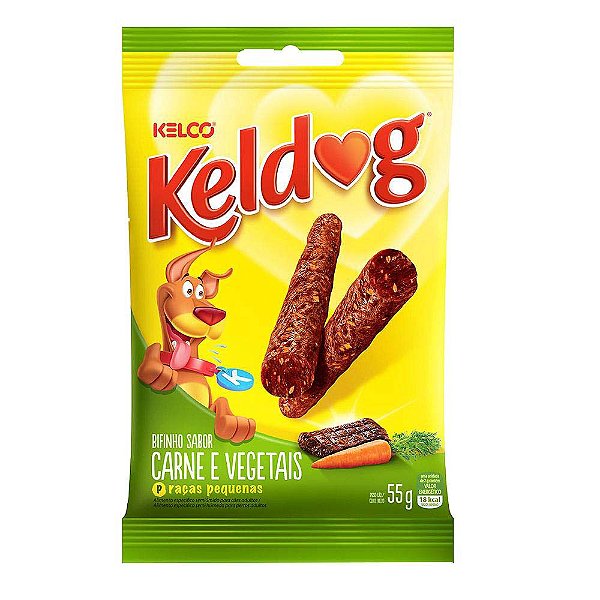 Petisco Bifinho KelDog Cães Adultos e Filhotes Carne e Vegetais - 55g