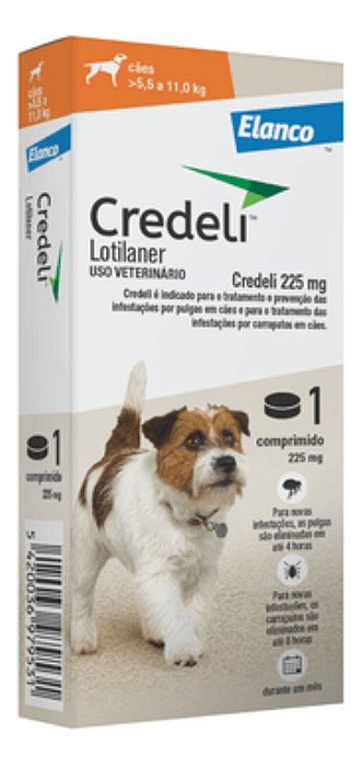 Antipulgas Credeli Elanco Cães 5,5 A 11 Kg 1 Comprimido