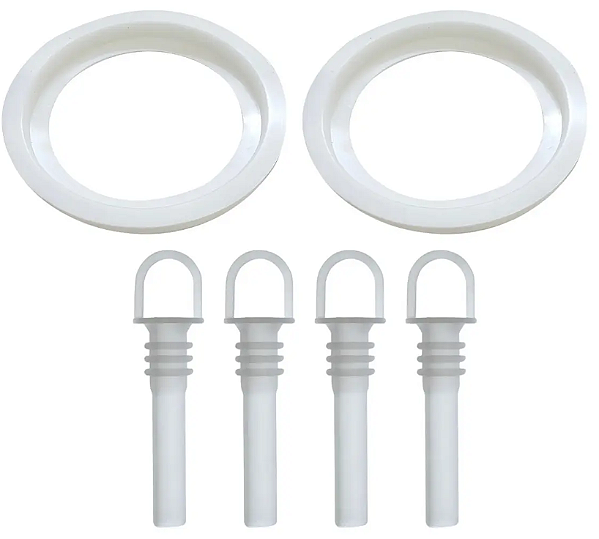 Kit 2 Bicos Dosadores + 2 Anéis de Vedação para Refresqueira IBBL