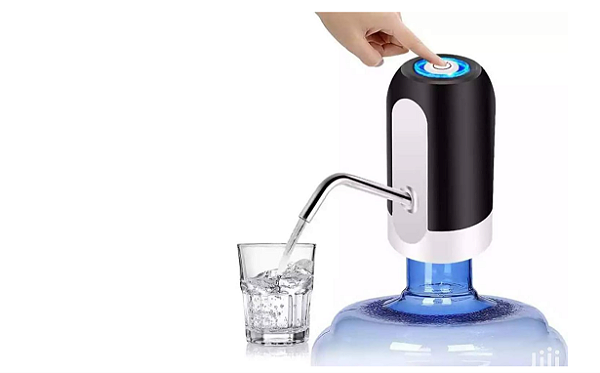 Bomba Elétrica Bebedouro Recarregável USB para Garrafão Galão D'água 5 a 20 Litros