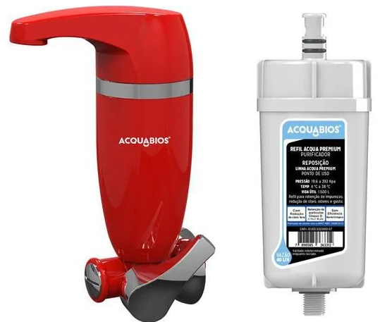 Elemento Filtrante Acquabios Filtro Bica Móvel Premium – Refil para Torneira