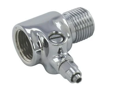 Conexão T 90° Macho e Femea 1/2 Com Registro Saida Mang 1/4