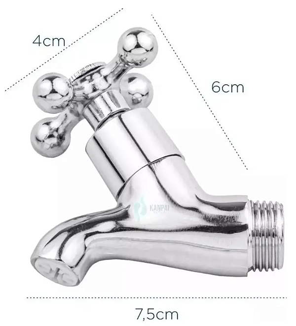 Torneira para Bebedouro Industrial Toda em Metal – Alta Durabilidade