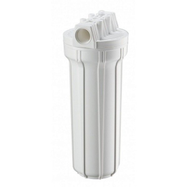 Carcaça Filtro 10" Branca 1/2 com Refil Interno – Porta Filtro com Tampa Rosca