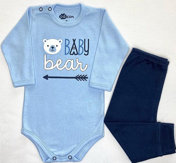 Conjunto Body e Calça Bebê Baby Bear