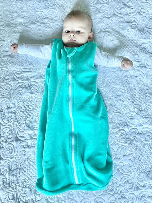 Saco de Dormir Bebê em Soft Verde Água