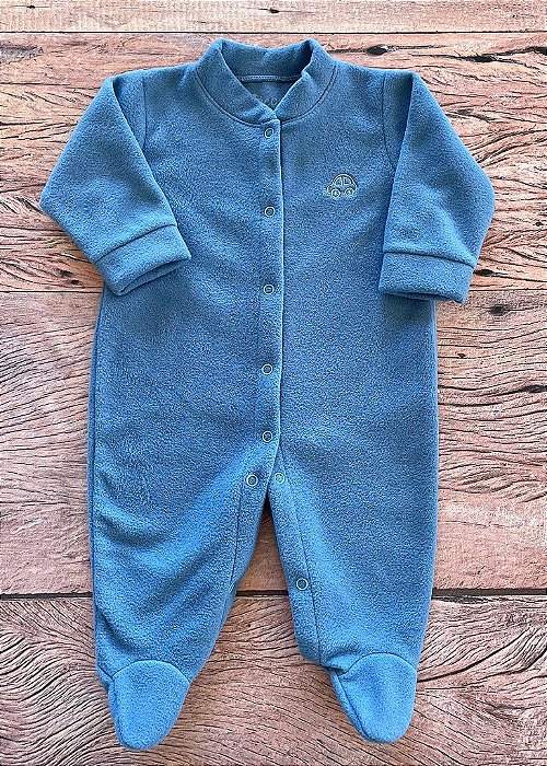 Macacão Soft Bebê Menino Azul