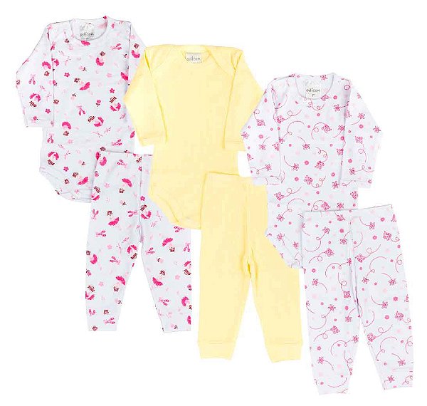 Kit Feminino 6 peças bailarina