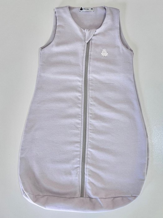 Saco de Dormir Bebê Flanela Cinza