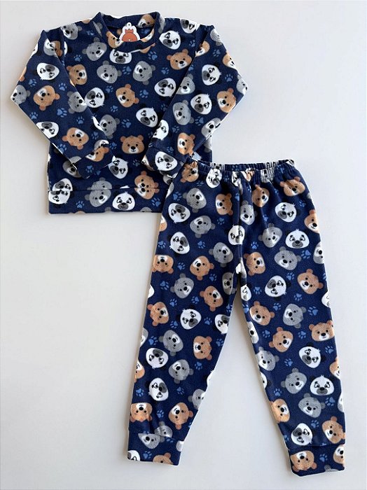 Conjunto Soft Infantil Ursos Marinho