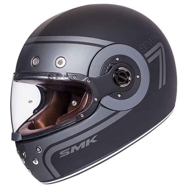 Capacete SMK Retro Seven Black/Gray