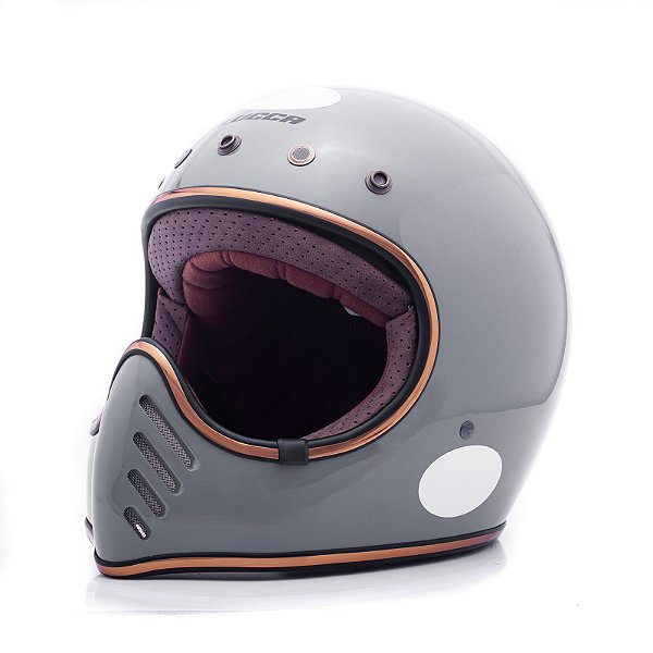 CAPACETE LUCCA MAGNO X GLOSSY GREY