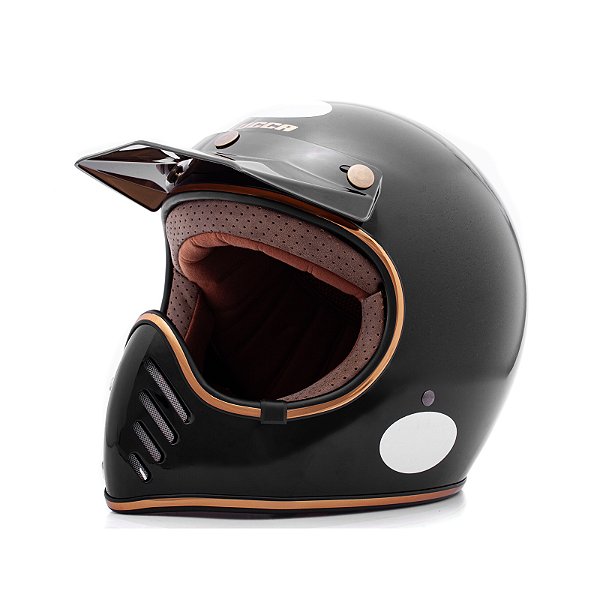 Capacete Lucca Magno-X Glossy Black