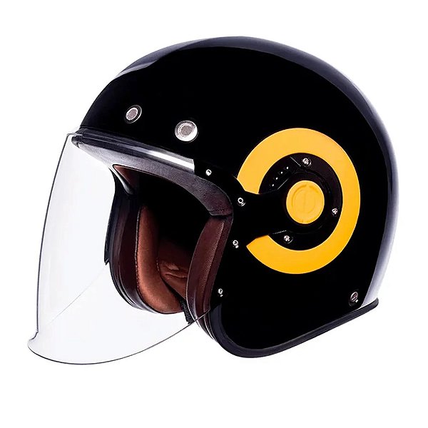 CAPACETE SMK RETRO JET GLOSS BLACK