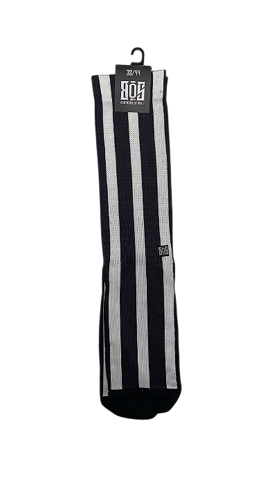 Meia Cano Alto - Preto e Branco