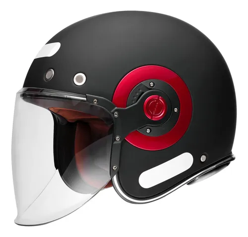 Capacete SMK Retro Jet Matt black (MA230)