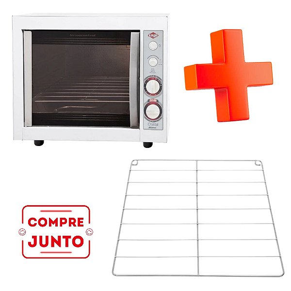 KIT Forno Elétrico Crystal Plus Advanced + Prateleira (Grade)