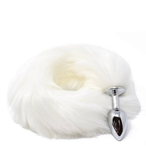 Plug Anal em Aluminio 7cm com Cauda