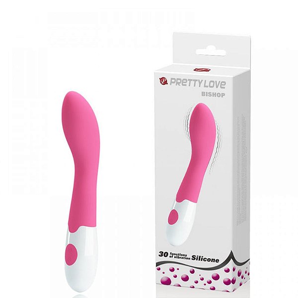 Vibrador Ponto G com Estimulador Clitoriano e 30 Modos de Vibração – PRETTY LOVE BISHOP