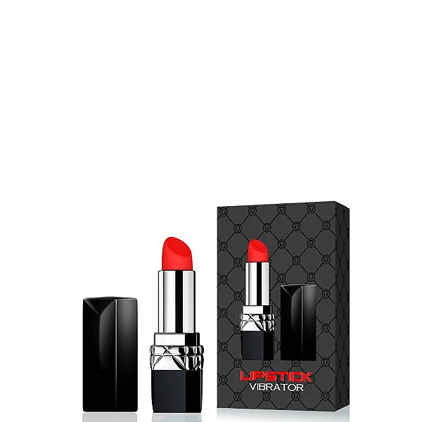 Vibrador Recarregável Formato Batom Possui 10 Modos de Vibração – LIPSTICK VIBRATOR