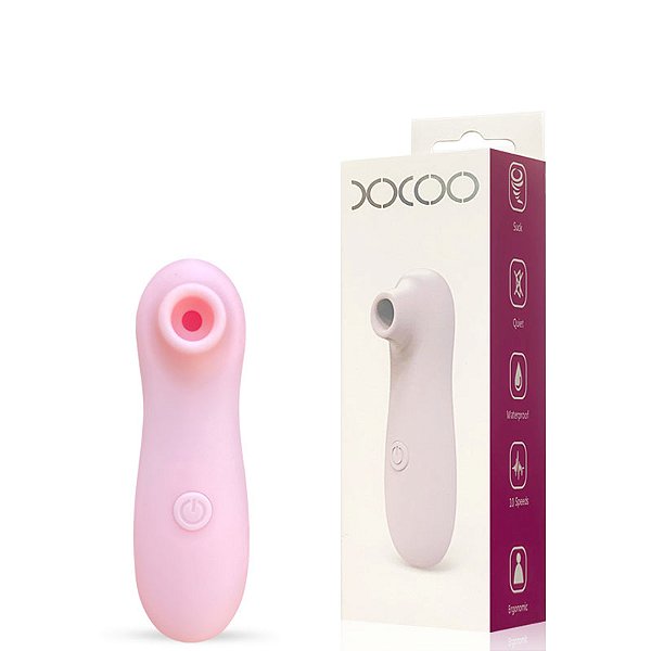 Mini Estimulador Feminino com 10 Modos de Ondas de Pressão com Sucção