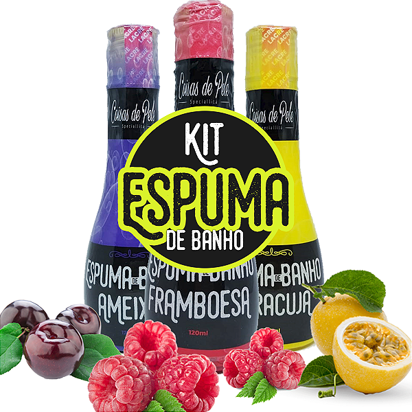 Kit Espuma de Banho Relaxante para Banheira Hidromassagem Ofurô 120ml