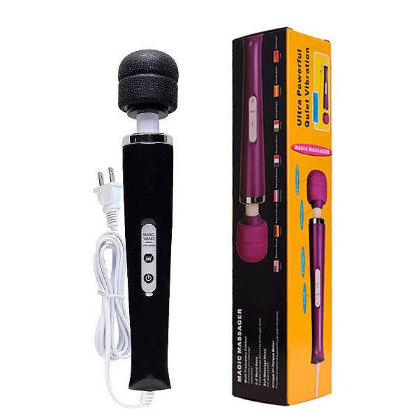 Varinha Mágica - Massageador Recarregável em Silicone com 10 Modos de Vibração