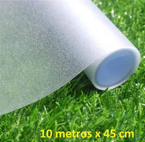 Película Adesiva 10m X 60cm Vidro Jateado Fosco Box Janelas