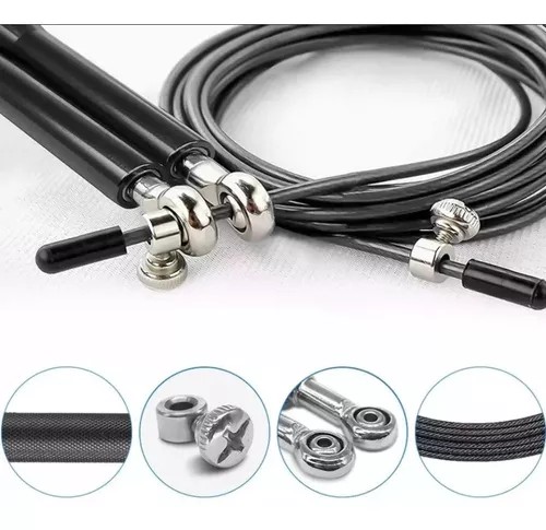 Corda De Pular Speed Rope Aluminio Profissional Exercícios