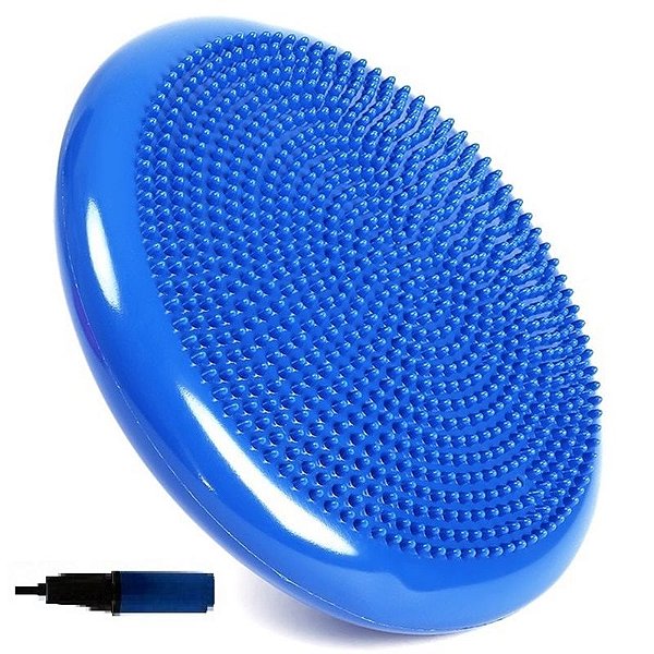 Disco Equilíbrio Pilates Fisioterapia Yoga Inflável Com Bomba