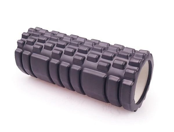 Rolo De Liberação Miofascial Massagem Fisioterapia Pilates Preto