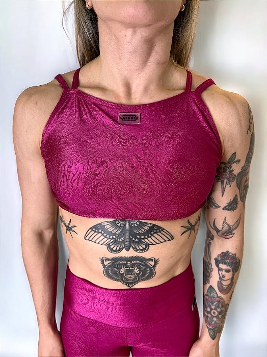 Top Karen Texturizado Hot Pink