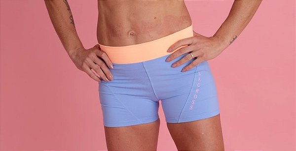 Shorts Rainbow Azul bebê
