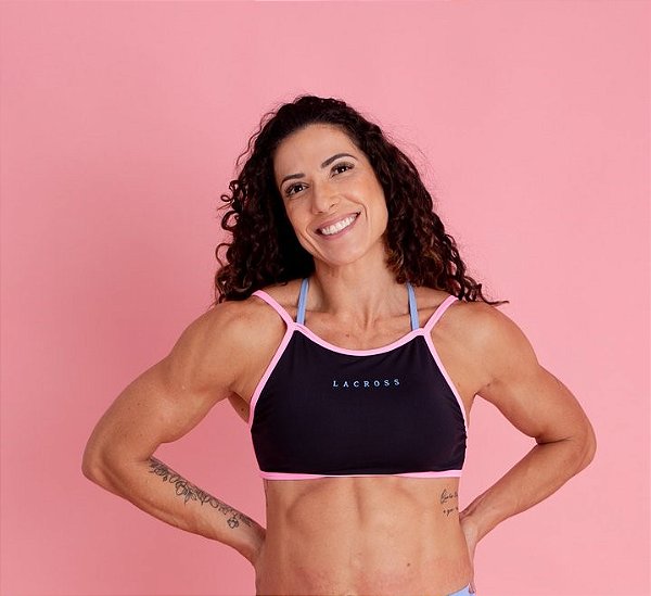 Top Karen Rainbow Preto