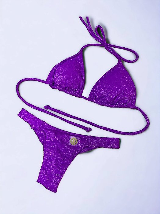 Biquini Lurex Shine Purple