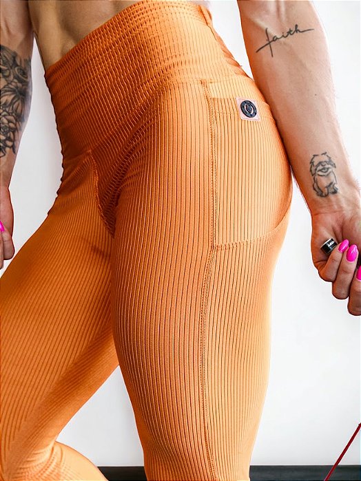 Legging Lume Bolsos Laranja - sem troca