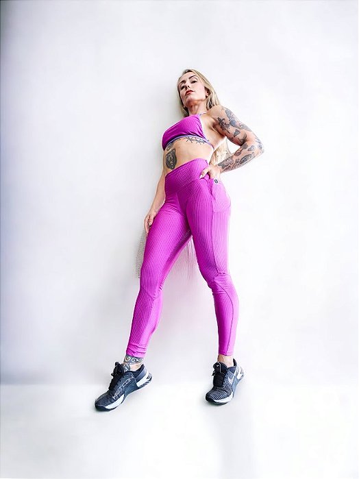 Legging Lume Bolsos Fucsia - sem troca